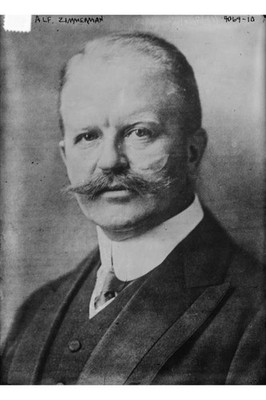 Alf. Zimmerman,Arthur Zimmermann,1864-1940,Foreign Affairs of German Empire