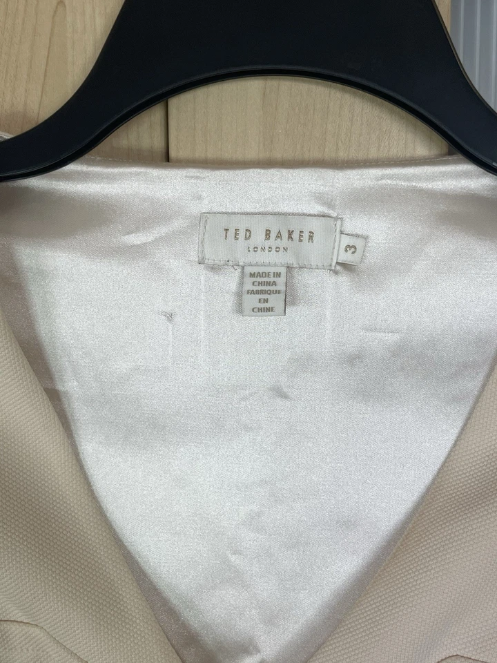 Vestido plisado floral Ted Baker. Talla 3 EE. UU. 6 Fiesta Boda Carrera Diseñador Bohemio Foto 3 de 4