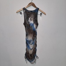 Women’s Windsor US Small Brown/Blue Tie Dye Bodycon Dress