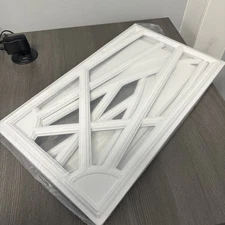 Window Inserts/Short Panel - Garage Doors Set of 4 - Sunray SC S White Short