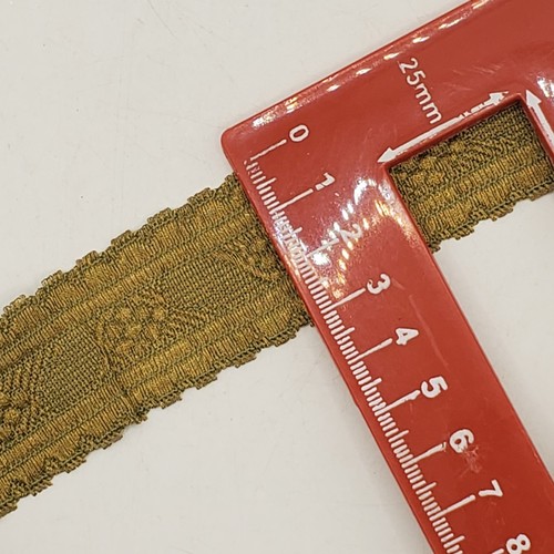 Braid Ribbon Embroidered Trim Antique Gold Curtains Furnishings 3cm Wide 12m - Picture 5 of 5