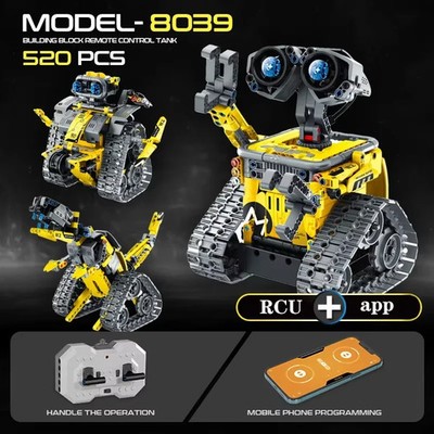 NEW RC 3in1 Robot Wall-E Excavator Building Blocks APP Control Remote Control