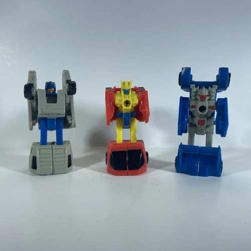 Transformers 1989 Micro Masters race car patrol Tailspin, Swindler, Roadhandler