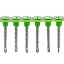 RIKA 3.5 x 35mm Drywall Screw Self-Drilling Bugle Head BZP Collated 1000 Pack