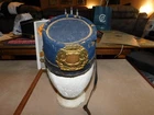 Post CIVIL WAR- PRUSSIAN STYLE Militia Raised Kepi Hat BAND DEVICE State Button