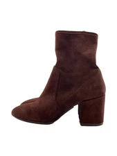 Le Talon Grise Short Boots 37.5 Brw Suede Inm22