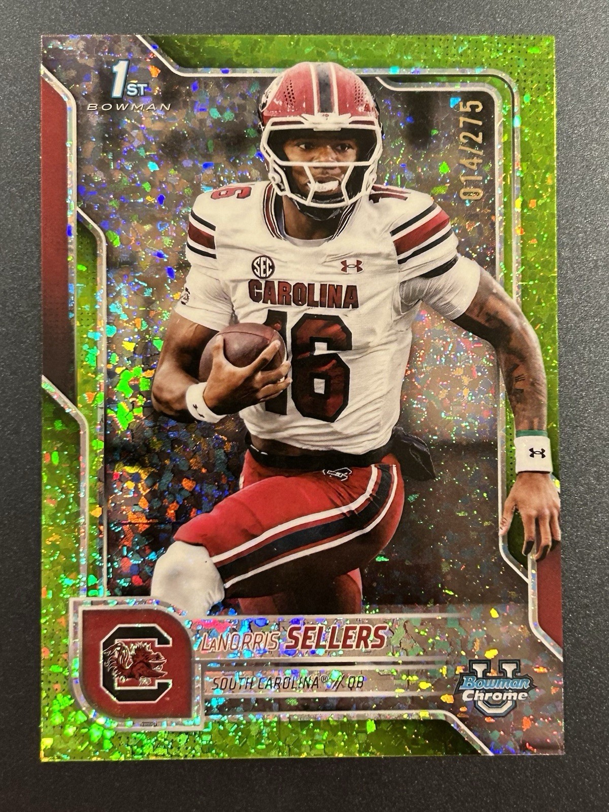 2025 Bowman U Chrome LaNorris Sellers 1st Lime Green Mini-Diamond #d /275