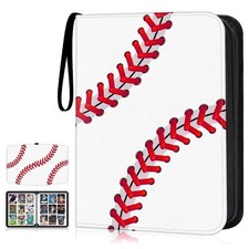 900 Pockets Baseball Card Binder, Trading Card Holder with Sleeves Card Colle...