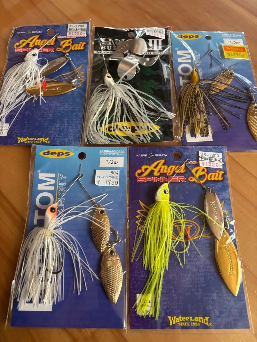 WaterLand Angel Bait Spinner deps TOM Spinnerbait Set of 5 - Image 4