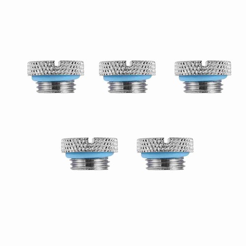 5x Brass G1/4 Thread Screw In Water Stopper Plug For PC Water Cooling System NEW - Afbeelding 3 van 12
