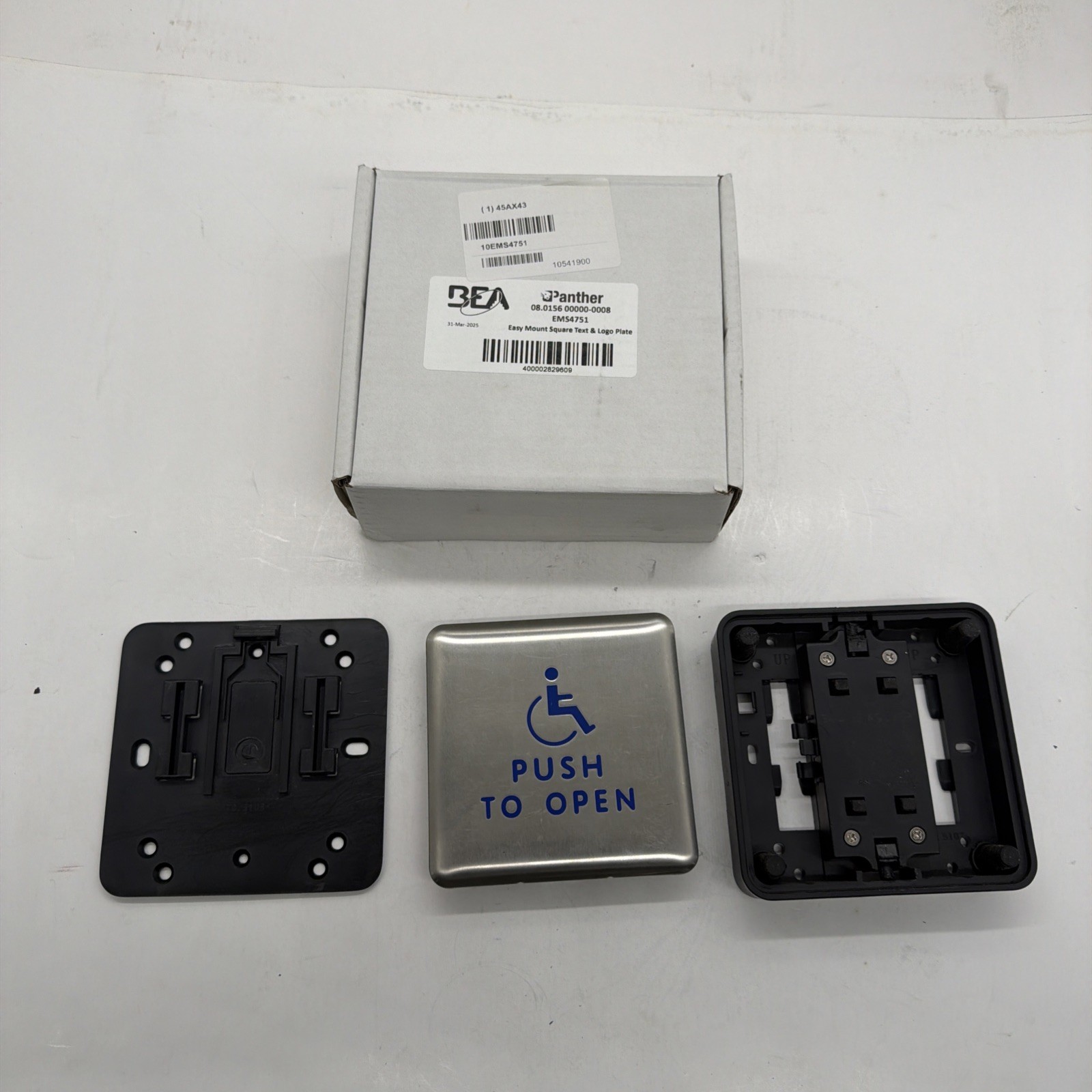 BEA Panther Switch 10EMS4751, Square, Handicap Logo 45AX43