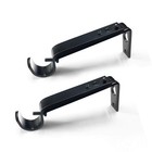 Curtain Rod Brackets Heavy Duty Drapery Hardware Adjustable Curtain Rod Holde.