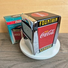 Boxed Coca-Cola Branded Napkin Dispenser 5" Vintage 1999
