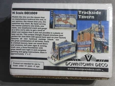 Downtown Deco N Scale The Trackside Tavern Bar Hydrocal Building Kit DD2009 Th