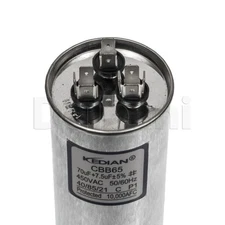 70/7.5 MFD Dual Run AC Capacitor 450V CBB65 HVAC AC Motor 70+7.5 uF 450VAC