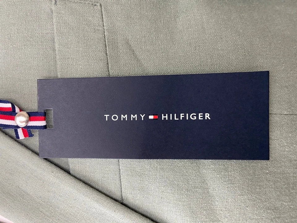 $295 NUEVO TOMMY HILFIGER Para Hombres 36S Blazer Verde Salvia Abrigo Deportivo Traje Chaqueta Foto 2 de 4