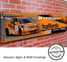 Honda Integra Type-R Touring Car PVC Banner for Garage, Workshop, Showroom etc