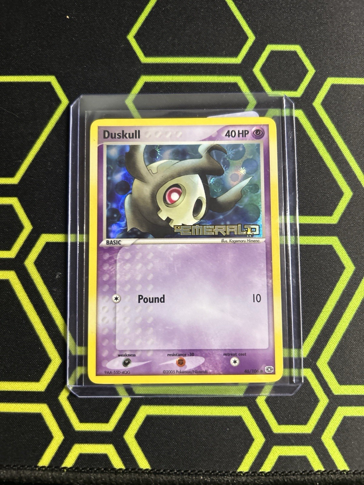 Duskull 46/106 - Pokemon EX Emerald (2005) - Reverse Holo Stamped NM