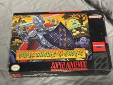 Super Ghouls 'N Ghosts Snes Box Only Super Nintendo Original box