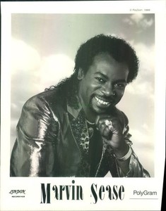 Press Photo: MARVIN SEASE 8x10 B&W 1989