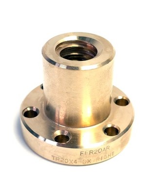 Trapezgewindemutter Tr 20x4 RH | Flansch | Bronze | DIN 103