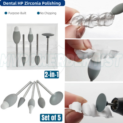 Dental HP Zirconia Polishing ZIRCON Polishers Pre-sintered 2-in-1 Grinding