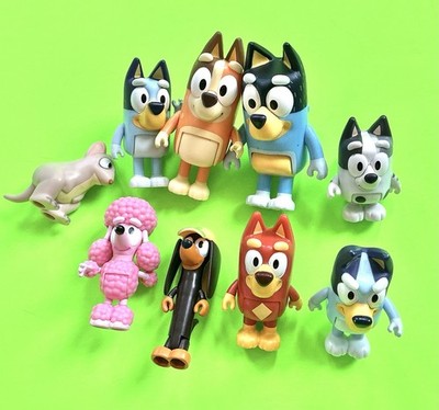Bluey Family & Friends Figure Toy Lot Rusty Muffin Snickers Coco & More
