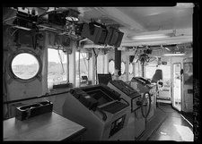 Interior navigation bridge looking starboard US Coast Guard Cutter STORIS