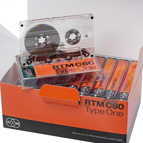 RTM Blank Audio Cassettes C60 Studio Quality Analog Recording - Pack of 10 - Afbeelding 1 van 4