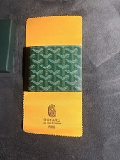 Goyard Victoire Wallet In A Green Colorway Goyardine Canvas.new In Box-unused