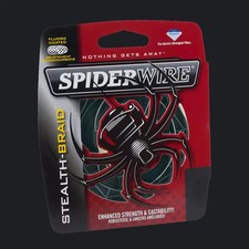  2-PACK Spiderwire Stealth Braid Moss Green 6lb - 125yds Each, 250yds Total