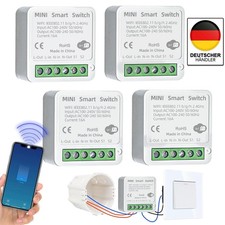 2/4x WiFi Mini Smart Schalter Modul Relais Lichtschalter 2 Gang Unterputz Tuya