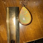 Fire Opal Teardrop Necklace — photo 10