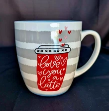 California Pantry Love You a Latte Jumbo Coffee Mug 32 oz Valentines Ceramic