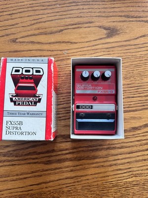 DOD FX 55B Supra Distortion Guitar Effects Pedal - NOS with original box/papers