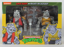 NECA TMNT Teenage Mutant Ninja Turtles Super Bebop & Mighty Rocksteady MIB A079
