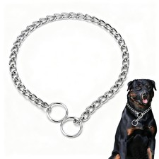Heavy Duty Metal Dog Slip Collar, Dog Chain Collars for Small Dogsr XS  Adju...