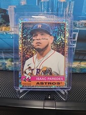 2025 Topps Heritage Isaac Paredes *SP Chrome Sparkle Refractor* #8 Astros
