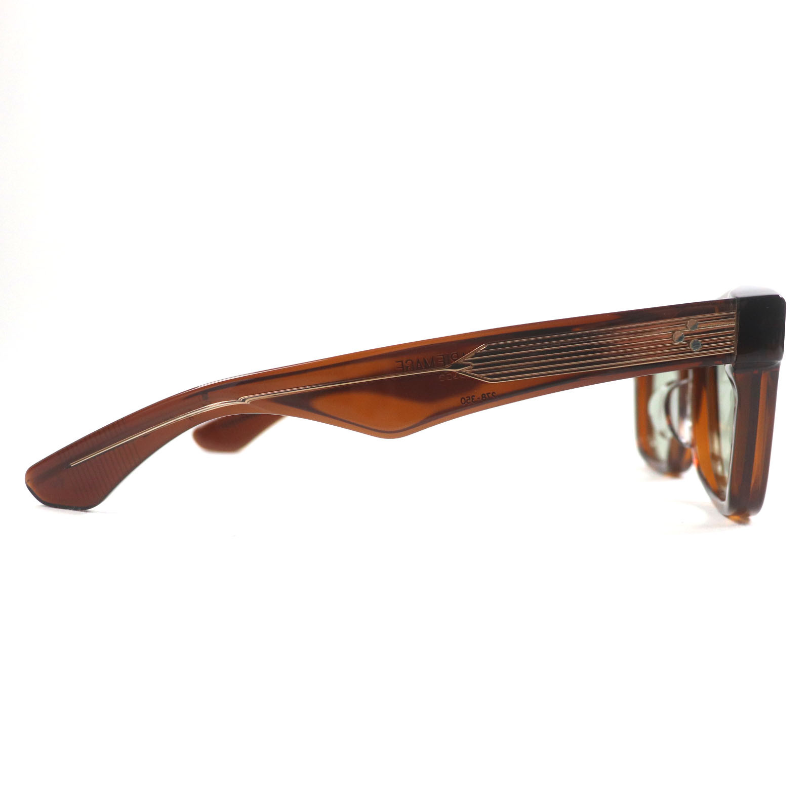JACQUES MARIE MAGE Sunglasses Heywood Hickory JMMHY1D Brown Frame Green Lens image 4