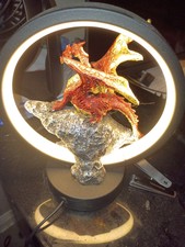 Dragon Lamp Post Gothic Fantasy Lighted Statu...