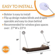 Removable Bolster Cat Window Hammock - Easy Installation