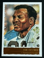 2001 Topps Gallary Jim Brown #144 Clevland Browns HOF RB GOAT