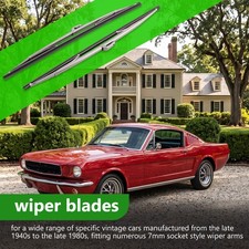 15in Silver Wiper Blades Stainless Steel Polished Set For Vintage Cars Boats 15in Silver Wiper Blades Stainless Steel Polished Set For Vintage Cars Boats