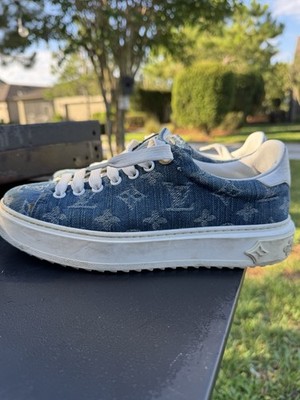 Louis Vuitton Frontrow Sneaker   Monogram Denim | EU 37 (US 7) | Made in Italy