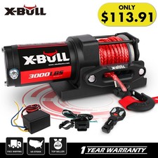 X-bull Electric Winch 3000lb Atv Winch 12v Synthetic Rope Trailer Towing Utv 4wd X-bull Electric Winch 3000lb Atv Winch 12v Synthetic Rope Trailer Towing Utv 4wd