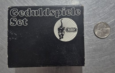 1986 Geduldspiele 4 Pocket Puzzle Set West Germany Pussycat Games Mind Benders
