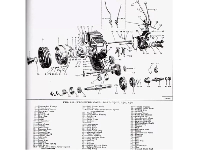 Transmission &Transfer Case T90-C -D-18 For 4-134  Fits Willys Jeeps  A1195 - Image 4 of 4