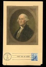 US FDC #1283 Edward Gross Card NIM 1966 DC Washington Prominent Americans HC