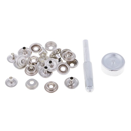 8Pcs/set Die Punch Hole Snap Fasteners Press Rivet Button Leather Craft Kit - Picture 9 of 9