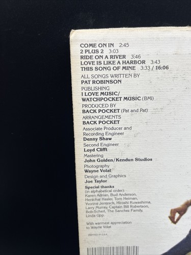 Buzzard Bait Joyce Back Pocket LP Vinyl Record - Picture 3 of 6
